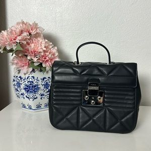 Furla Fortuna Quilted Leather Top Handle Bag